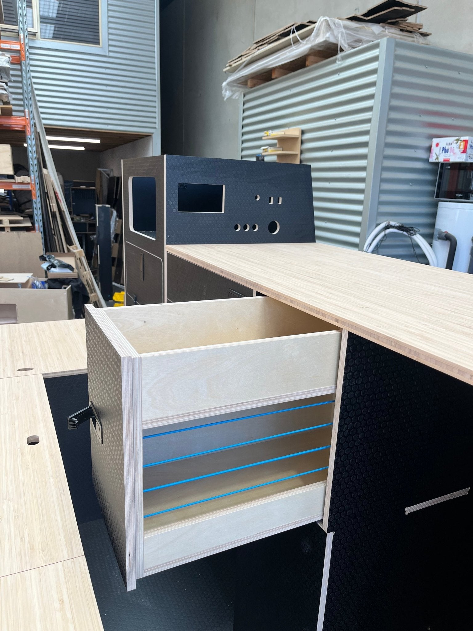 Custom Troopy Cabinetry - Unwind Designs