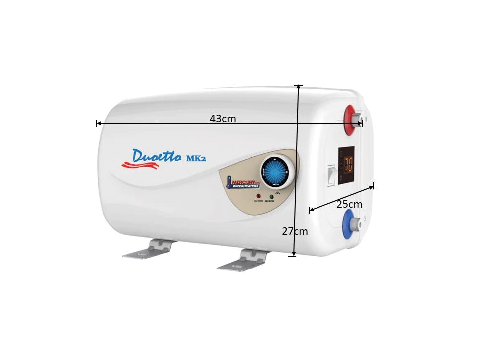 Duoetto MK2 Digital Dual Voltage (12v/240v) Electric 10L Storage Water Heater - Unwind Designs