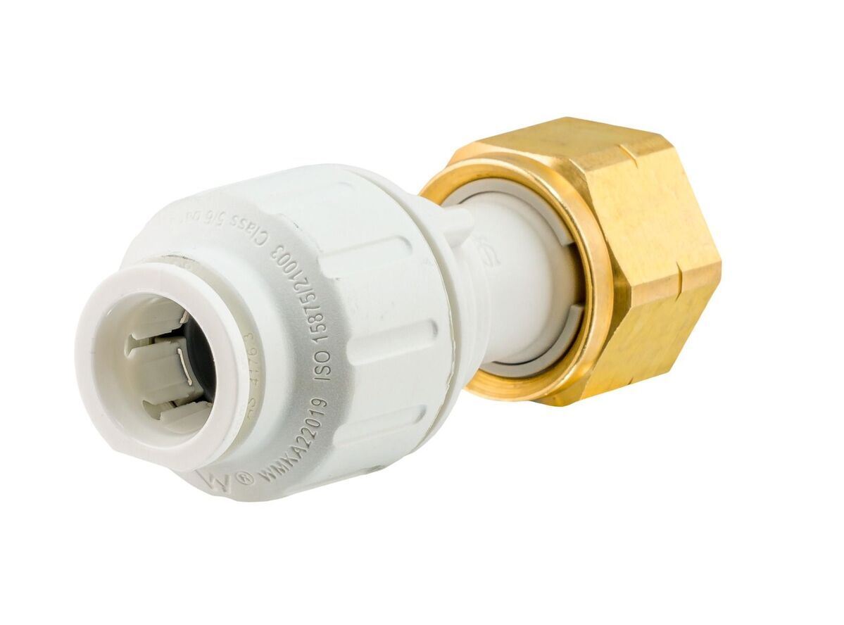 JG Watermark Straight Tap Connector 12mm Push On to 1/2 Inch Female BSP - Unwind Designs