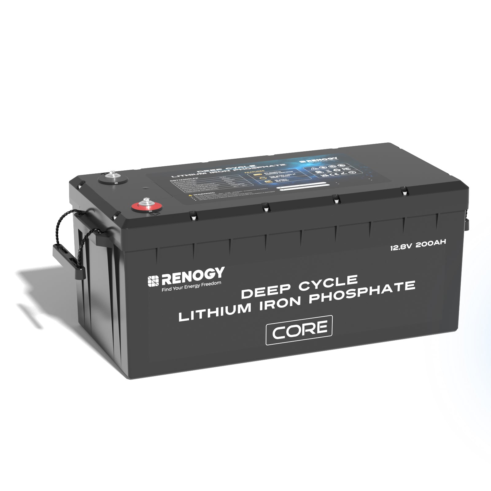 Renogy 12V 200Ah Core Series Deep Cycle Lithium Iron Phosphate Battery - Unwind Designs