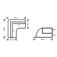 Solar Panel ABS Plastic Corner plus Mid Brackets - Unwind Designs